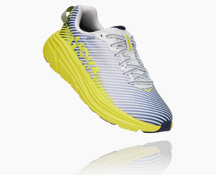 Hoka One One Rincon 2 Löparskor Dam - Vita/Blå - KVHOU-9671